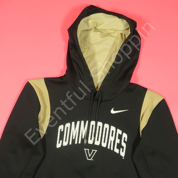 Nike Other - Nike Vanderbilt Commodores Hoodie Mens M Black Theram Fit Pullover On Field